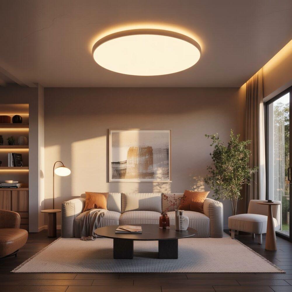 LED żarówki w salonie