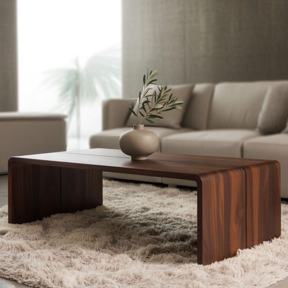 Ława drewniana wenge