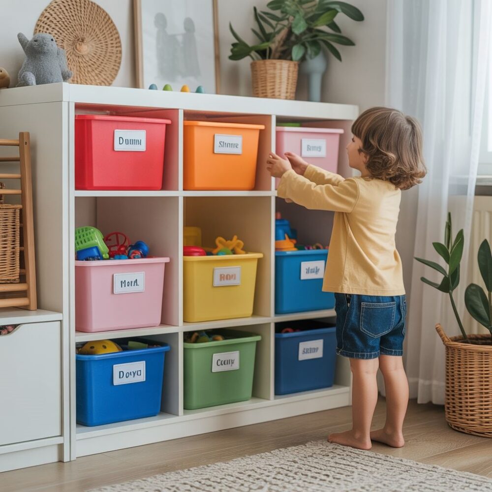 Uporządkowane zabawki dziecka