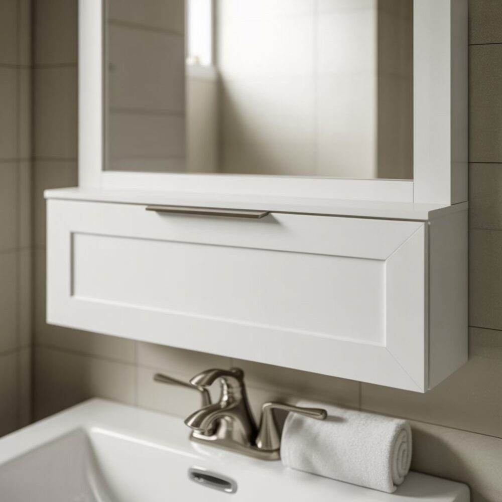 białe meble łazienkowe