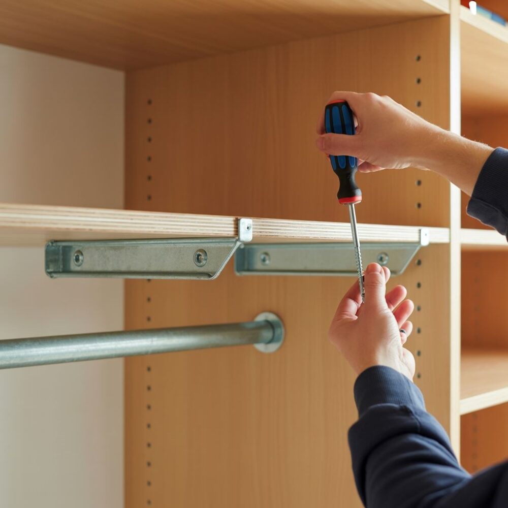 narzędzia do montażu półek