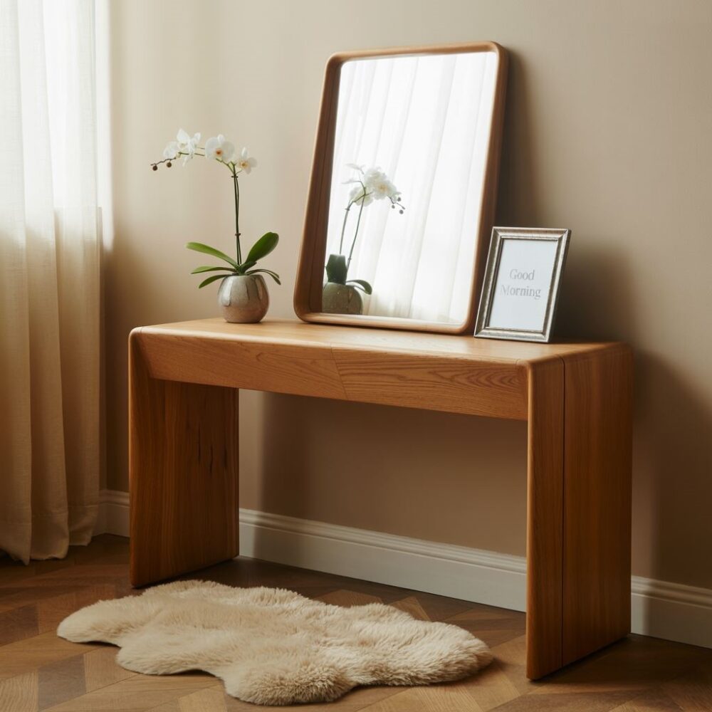 nowoczesna toaletka z lustrem