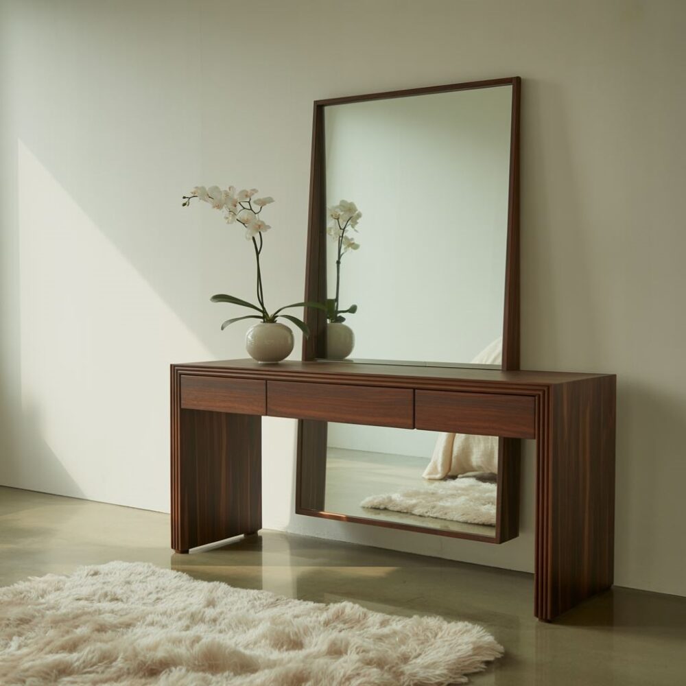 nowoczesna toaletka z lustrem