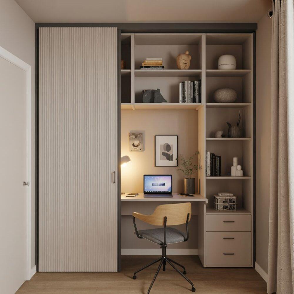 praktyczne biurko ukryte