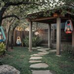 ręcznie robione lampy do ogrodu