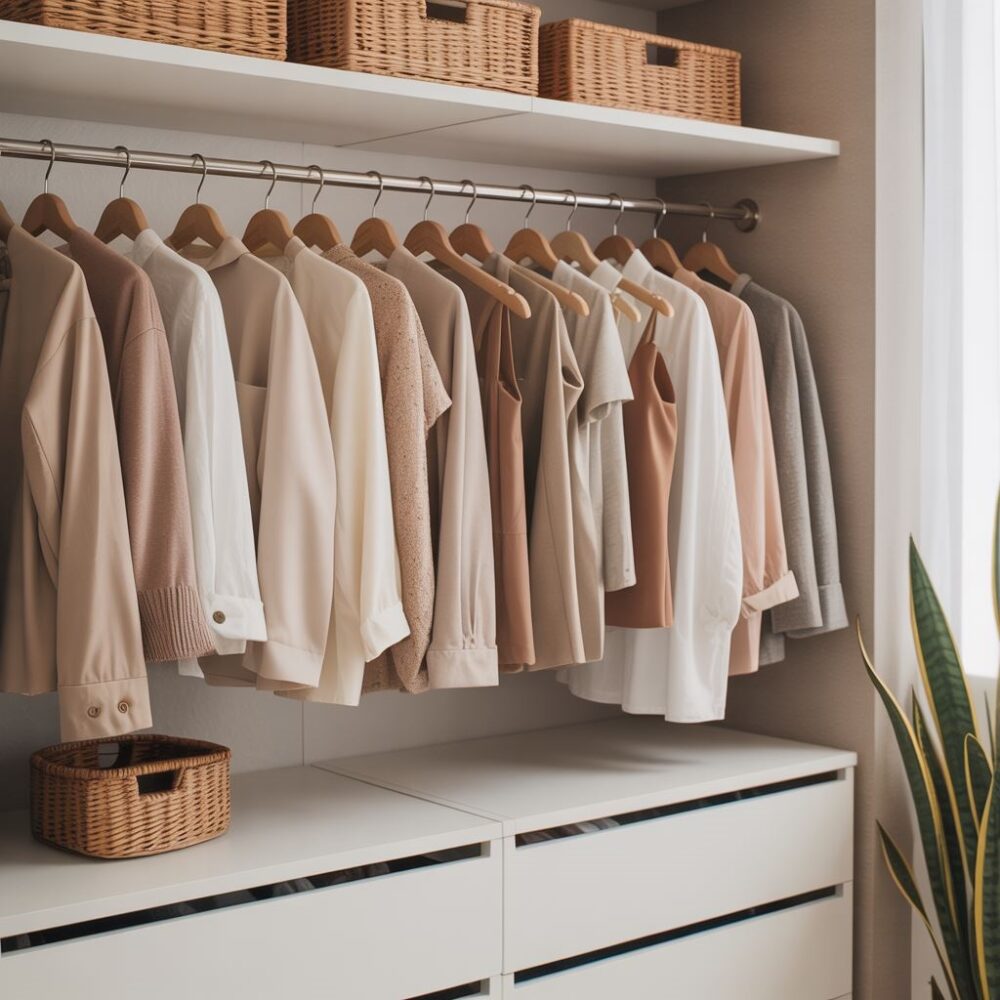 szafa kapsułowa ubrania