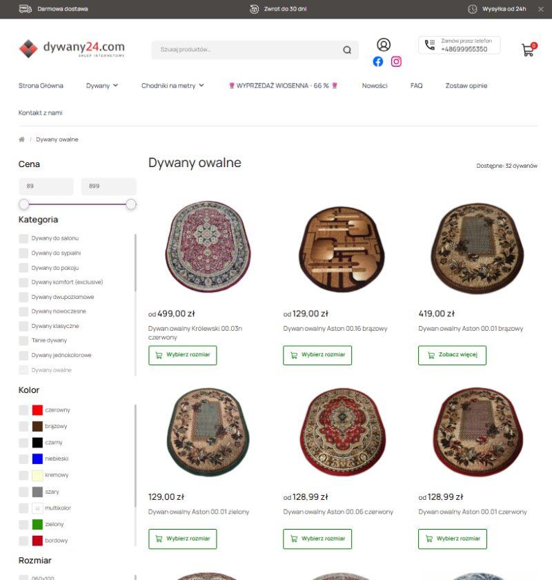 dywany owalne